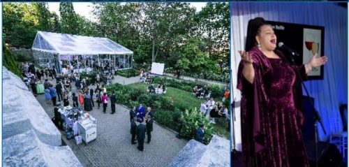 Photos feature elegant event space at Casa Loma, and glamorous performer Liberty Silver
