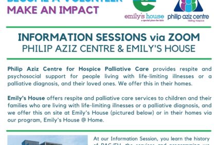 Become a Volunteer with the Philip Aziz Centre and Emily’s House